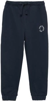 s.Oliver Unisex Jogginghose aus Sweat mit kleinem Print-Detail blau 2160634.5952.
