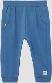 s.Oliver Jogginghose aus Baumwolle mit Label-Patch blau 2166074.5292.