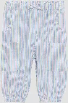 s.Oliver Bequeme Cargohose in Leinenoptik blau|mehrfarbig 2165020.53N2.