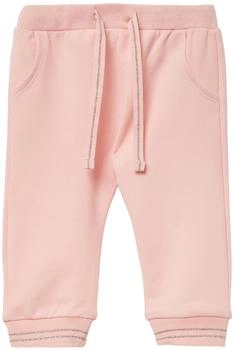 s.Oliver Sweatpants aus Baumwollmix mit Glitzerdetails Rosa 2164975.4136.