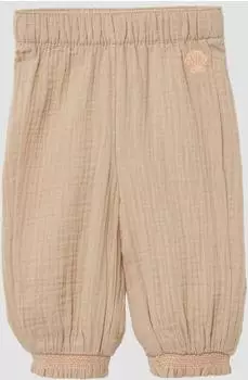s.Oliver Strukturierte Hose im Loose Fit mit Smok-Details Beige 2165912.8140.