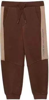 s.Oliver Joggpants mit Kontrast-Streifen und Print-Detail braun 2173458.8844.
