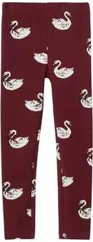 s.Oliver Kuschelige Leggings mit All-over-Print rot 2173291.49A1.