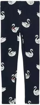 s.Oliver Kuschelige Leggings mit All-over-Print blau 2173291.59A1.