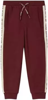 s.Oliver Sweatpants mit bedrucktem Seitenstreifen rot 2170070.3900.
