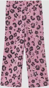 s.Oliver Wide Leg-Sweatpants und All-over-Print pink mehrfarbig 2169472.41A2.