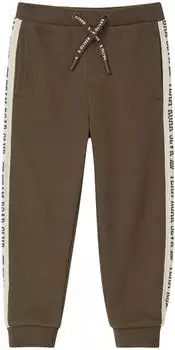 s.Oliver Sweatpants mit bedrucktem Seitenstreifen braun 2170070.8917.
