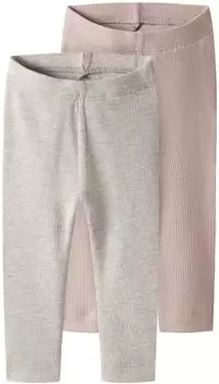 Name It Mädchen Junge Leggings Nbnkab (13198040) dunkelbeige/rosa