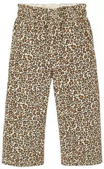 Vertbaudet Wide Paperbag Trousers, Adjustable Waistband vanille