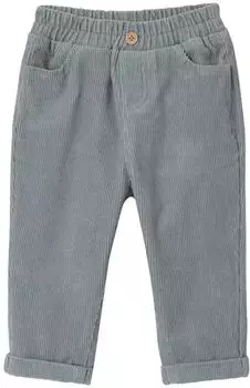 Vertbaudet Baby Cordhose mit Dehnbund graublau