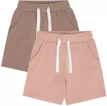 Minymo MIGirls 2-Pack Sweatshorts Regular (540022-2563) fossil