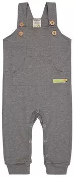loud + proud Latzhose Loose Fit (4068) grau