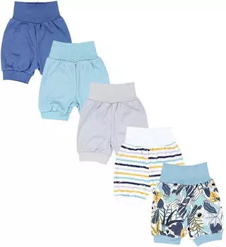 TupTam Pumphose Baby Sommershorts 5er Pack (85315412) koala streifen mintgr&uuml;n grau orange jeans