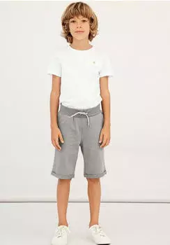 Name It NKMVERMO Long Sweat Shorts Regular Fit (13201050) graumeliert