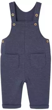 Vertbaudet Baby Cord-Latzhose blau meliert