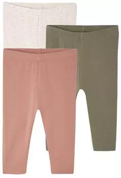 Vertbaudet 3-Pack Baby Leggings gerippt (341012174) altrosa