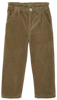 Vertbaudet Paperbag-Shorts aus Cord olivgrün