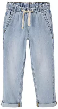 Vertbaudet Weite Jeans mit Dehnbund und Kordelzug (341006583) bleached