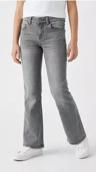 Name It NKFPOLLY SKINNY BOOT JEANS 1142-AU NOOS Bootcut Jeans mit Stretch (13208876) light grey denim