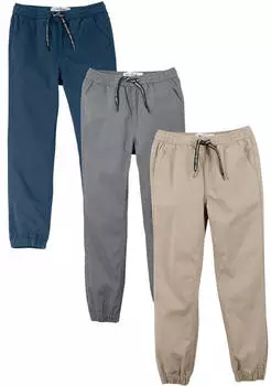 bonprix Schlupfhose aus Baumwolle mit elastischem Bündchen Regular Fit (97077195) blau