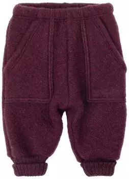 Joha Wollfleece Merinowolle Hose pflaume