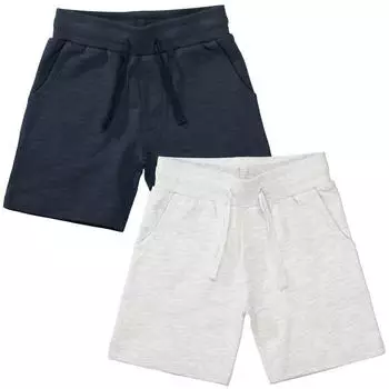 Staccato Sweatshorts 2er-Pack mit Kordelzug (58821501) light grau