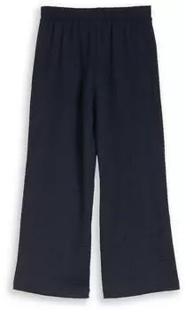 Tom Tailor Wide Leg Stoffhose mit Rippenstruktur Skinny Fit (1051822) navy
