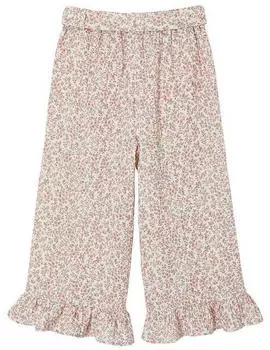 Vertbaudet Musselin 3/4-Hose mit Volantsaum (341022932) weiß bedruckt