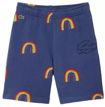Lacoste GJ9733 Shorts Regular hellgelb/lila/dunkellila/hellorange/hellrot