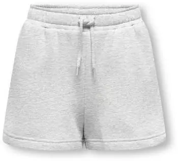 Only KOGSUSAN STRING SHORTS Sweat Bermuda Shorts mit elastischem Bund (69111960) light grey melange