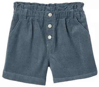 Vertbaudet Paperbag Cord Shorts pfauenblau