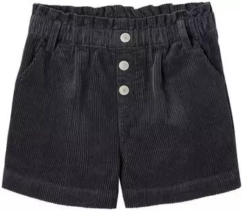 Vertbaudet Paperbag Cord Shorts grau