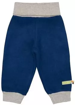 loud + proud Baby & Kids Wollfleece Hose GOTS-zertifiziert dunkelblau