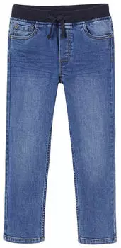Vertbaudet WATERLESS Unverwüstliche Jeans mit Dehnbund blue stone