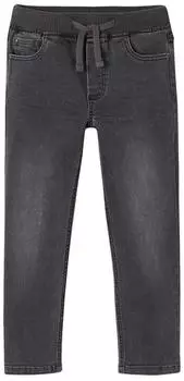 Vertbaudet WATERLESS Robuste Jeans mit Dehnbund grauer denim