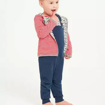 loud + proud Latzhose Loose Fit GOTS Zertifiziert (4186) dunkelblau