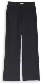 Tom Tailor Wide Leg Stoffhose mit Rippstruktur Skinny Fit (24171969) coal grey