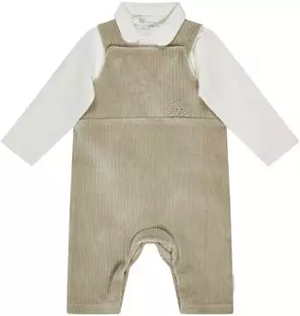 Sterntaler Latzhose mit Langarmshirt Hund Lucky Set (5672526) steingrau