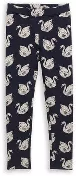 Tom Tailor 1048737 Kinder Leggings mit weichem Innenfutter (1048737) dark blue swan print