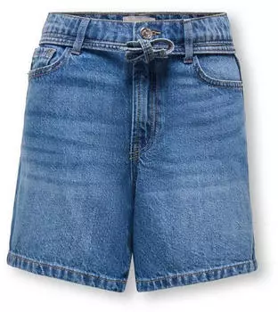 Only Gianna HW Belt Shorts Jeansshorts (50899458) medium blue denim