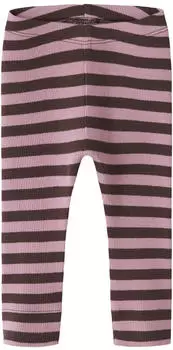 Name It Mädchen Junge Leggings Nbnkab (13198040) dunkelbraun/hellpink