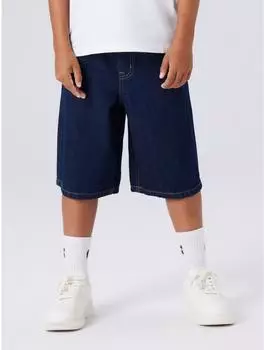 Name It Nmmben Jogger TWI L 8088-la Shorts Baggy Fit dunkelblau