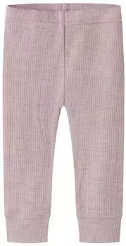 Name It Nbnwax Wool Rib Legging Noos violet ice/mauve