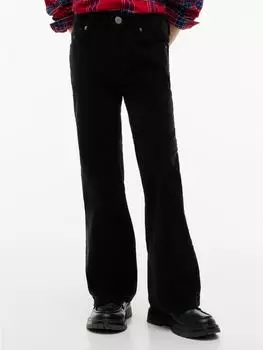 Tommy Hilfiger Cordhose Feincord Flared-Fit (KG0KG09620BDS003) schwarz