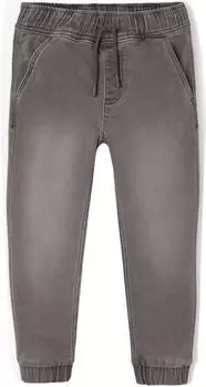Vertbaudet Jogger Denim Hose mit Fleece-Effekt (702410877) hellgrau denim