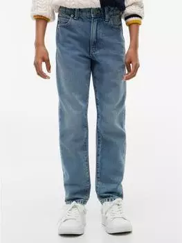 Tommy Hilfiger 5-Pocket Jeans Straight Fit Used Look (KB0KB10762) medium used blau