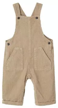 Vertbaudet Baby Cord-Latzhose taupe