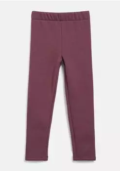 s.Oliver Sweat-Leggings mit Glitzerbund bordeaux