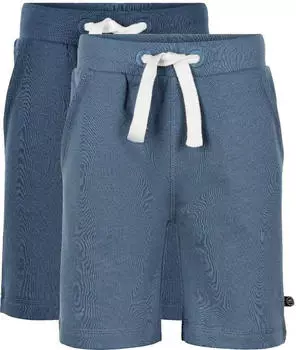 Minymo MIBoys / MIGirls 2er-Pack Sweatshorts Regular (MYM0006001000009) taubenblau/dunkelblau/wei&szlig;
