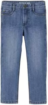 Vertbaudet Robuste Jungen Jeans Straight-Fit WATERLESS, Bundweite verstellbar (702410933) blue stone
